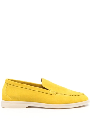 Scarosso suede-finish loafers - Yellow