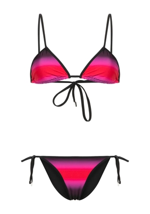 The Attico gradient-effect bikini - Black