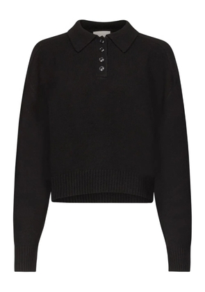 LouLou de Saison Homere LDS polo-neck ribbed sweater - Black