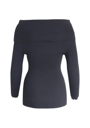 Michael Kors Vintage off-shoulder long-sleeve top - Black