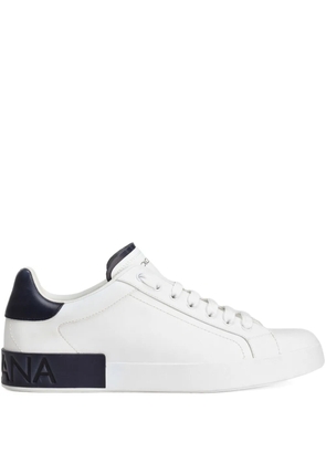 Dolce & Gabbana Portofino logo-debossed sneakers - White