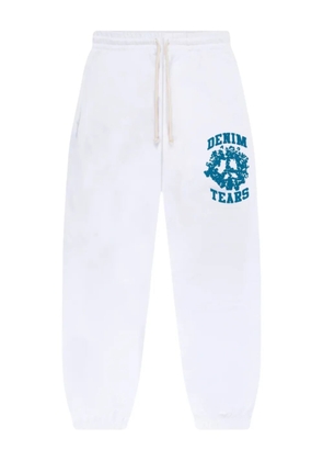 Denim Tears University graphic-print track pants - White