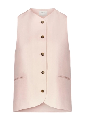 LouLou de Saison button welt pocket waistcoat - Pink