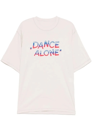 Undercover slogan-print t-shirt - Neutrals