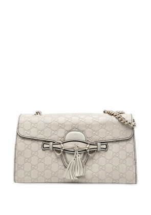 Gucci Pre-Owned 2016-2025 Medium Guccissima Emily shoulder bag - White