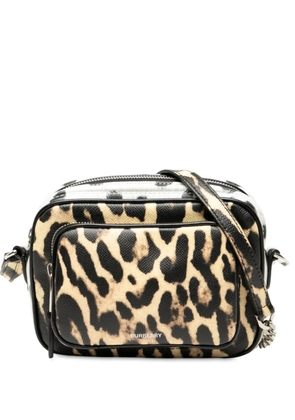 Burberry Pre-Owned 2000-2017 Leopard Printed Leather Camera Bag crossbody bag - Brown