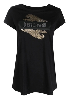 Just Cavalli logo-print cotton T-shirt - Black