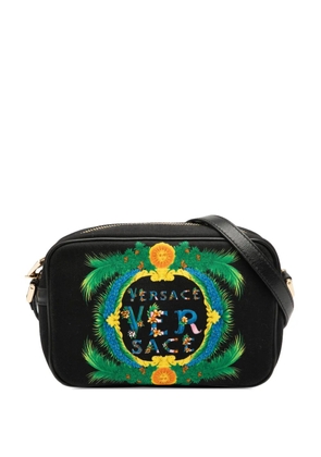 Versace Pre-Owned 2010-2025 Logo Canvas Beverly Palm Miami crossbody bag - Black