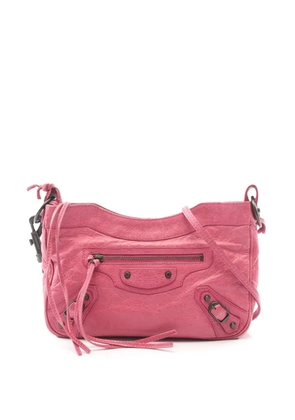 Balenciaga Pre-Owned 2010-2026 Embossed Calfskin Motocross Classic Hip crossbody bag - Pink