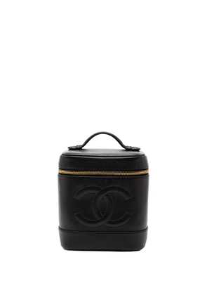 CHANEL Pre-Owned 1994-1996 CC Caviar Case vanity bag - Black