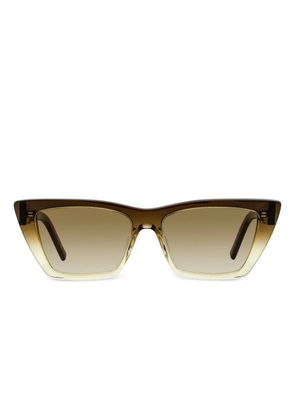 Saint Laurent Eyewear SL 276 Mica ombre rectangular sunglasses - Brown