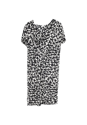 Diane Von Furstenberg Vintage printed short-sleeve mini dress - White