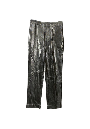 Isa Arfen crinkled-effect trousers - Silver