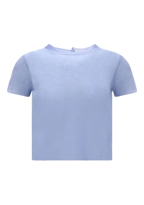 Haikure button-fastening T-shirt - Blue