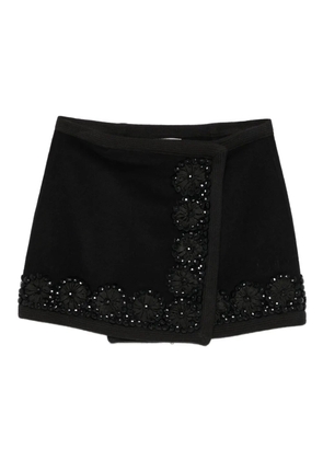 P.A.R.O.S.H. embellished wrap mini skirt - Black