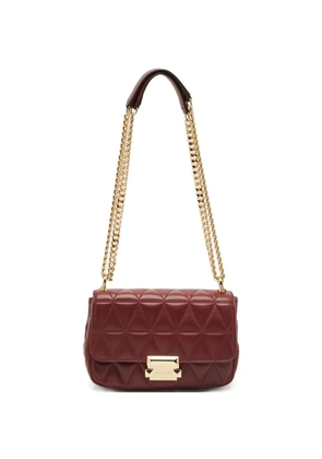 Michael Kors small Sloan quilted leather shoulder bag - Red