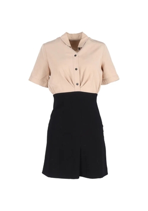 SANDRO short-sleeve mini dress - Neutrals