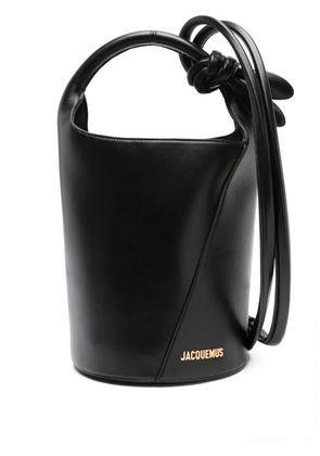 Jacquemus Le Petit Tourni leather bucket bag - Black