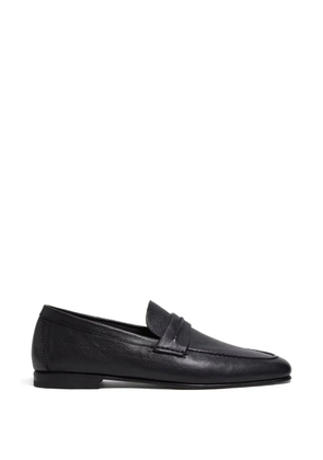 Zegna leather loafers - Black