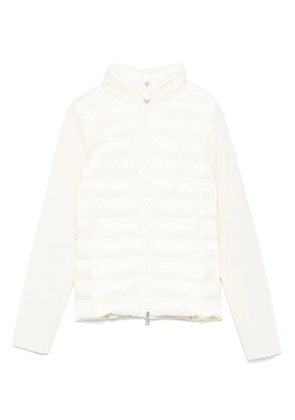 Moncler logo-patch padded jacket - Neutrals