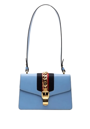 Gucci Pre-Owned 2000-2015 Small Leather Sylvie Web satchel - Blue
