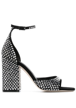 Paris Texas Holly Fiona 100mm suede sandals - Black