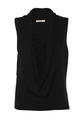 Red Valentino Vintage lace-panel top - Black