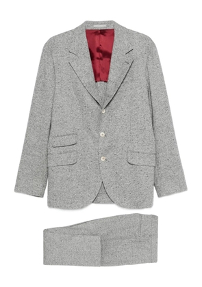 Brunello Cucinelli mélange-effect suit - Grey