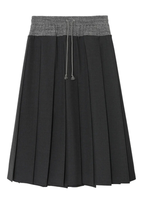 Undercover pleated drawstring skirt - Grey