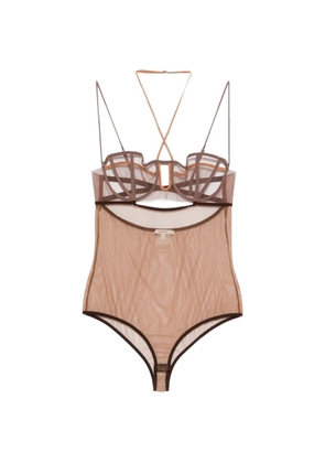 Nensi Dojaka petal bra bodysuit - Neutrals
