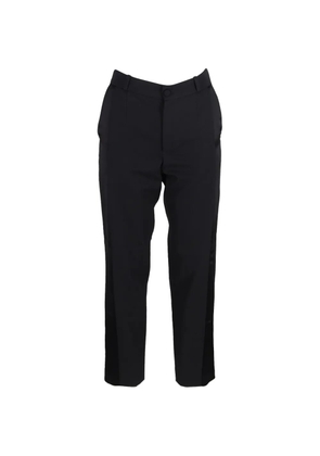 Lanvin Pre-Owned straight-leg wool trousers - Black