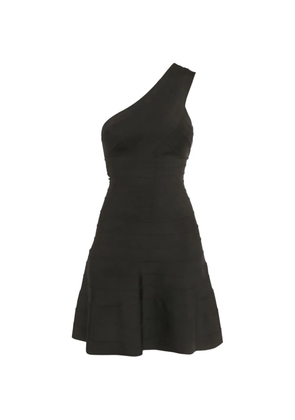 Hervé Léger Pre-Owned one-shoulder knit dress - Black