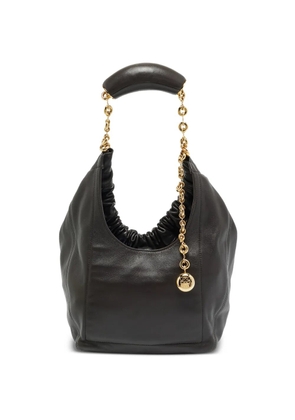 Loewe Pre-Owned Squeeze chain leather tote bag - Black