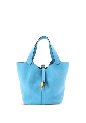Hermès Pre-Owned Picotin Lock Bag Clemence MM bucket bag - Blue