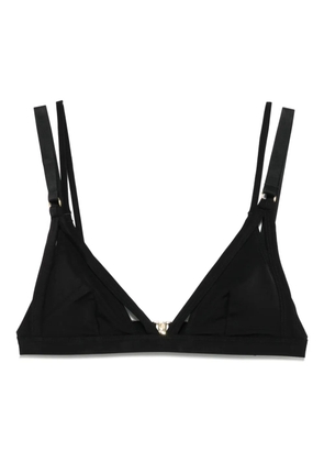 Maison Close Fatale triangle bikini top - Black