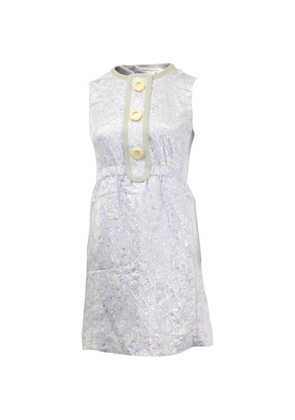 Marc Jacobs Vintage floral-embroidery mini dress - Purple