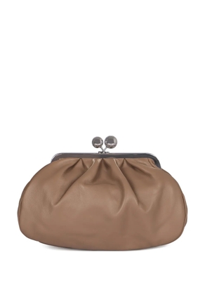 Weekend Max Mara kiss-lock clutch bag - Neutrals