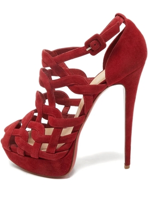 Christian Louboutin Pre-Owned Larissa ankle-strap shoes - Red