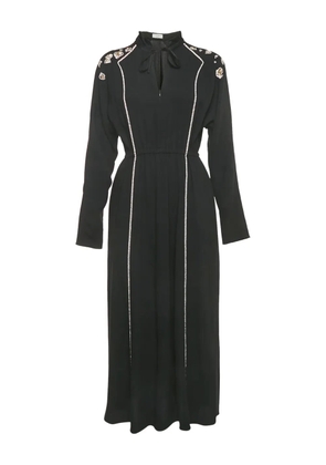 Sonia Rykiel Pre-Owned rhinestone-embellished maxi dress - Black