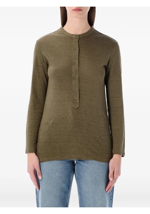 MARANT ÉTOILE Lucy long-sleeve T-shirt - Green