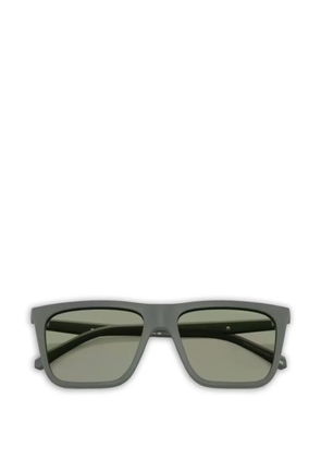 Emporio Armani square-frame clip-on glasses - Green