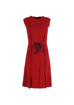 Louis Vuitton Pre-Owned A-line crew-neck midi dress - Red
