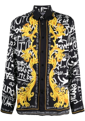 Versace Jeans Couture logo-print long-sleeve shirt - Black