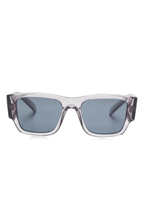 Prada Eyewear enamel triangle logo sunglasses - Black