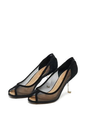 CHANEL Pre-Owned peep-toe pumps - White