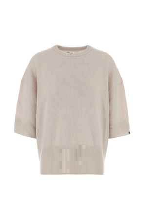 extreme cashmere short-sleeve cashmere sweater - Neutrals