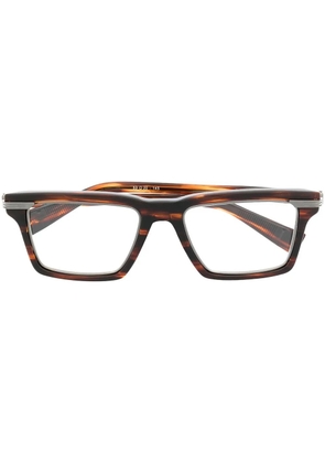 Balmain Eyewear square-frame glasses - Brown