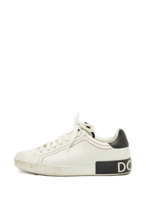 Dolce & Gabbana Pre-Owned Portofino leather sneakers - White