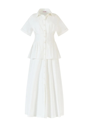 Rosie Assoulin cotton midi dress - White