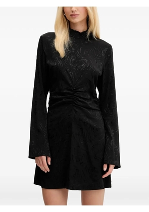 Gestuz shirred-effect mini dress - Black